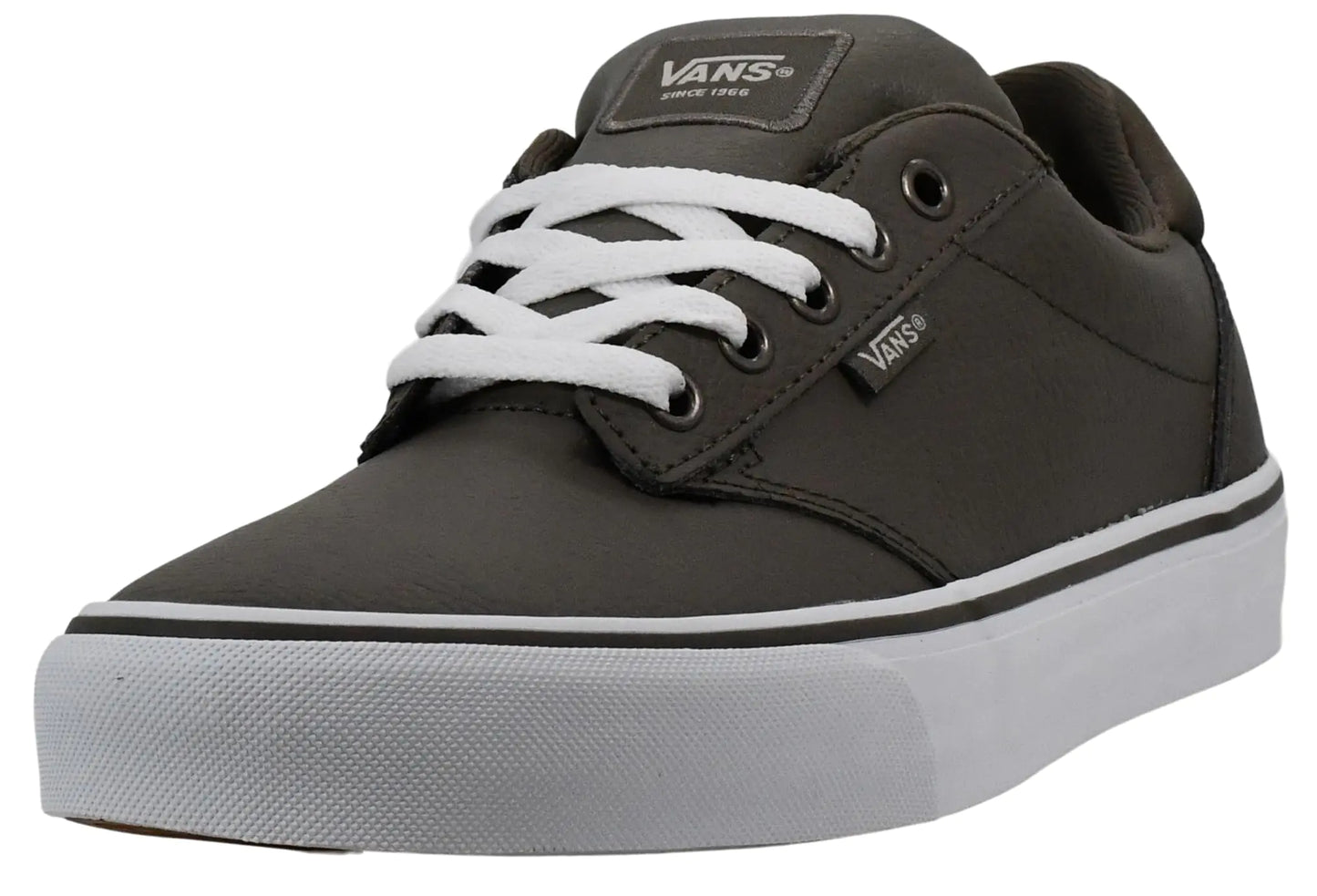 נעלי ספורט לגברים של Vans Atwood Deluxe בצבעי עור בגוון 2, אפור 7.5 M US