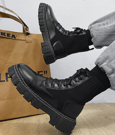 British Style High Top Platform Martin Boots