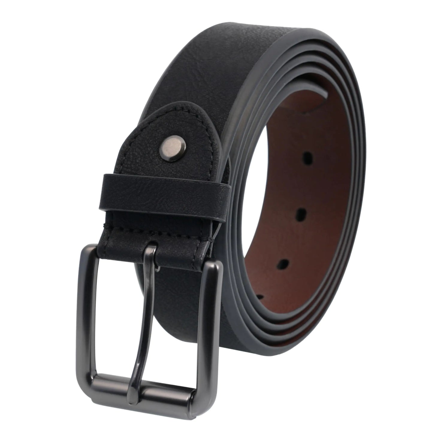 BelePala Mens Belts Black Big and Tall Belts for Men Dress Jeans 44 & 46 Inch