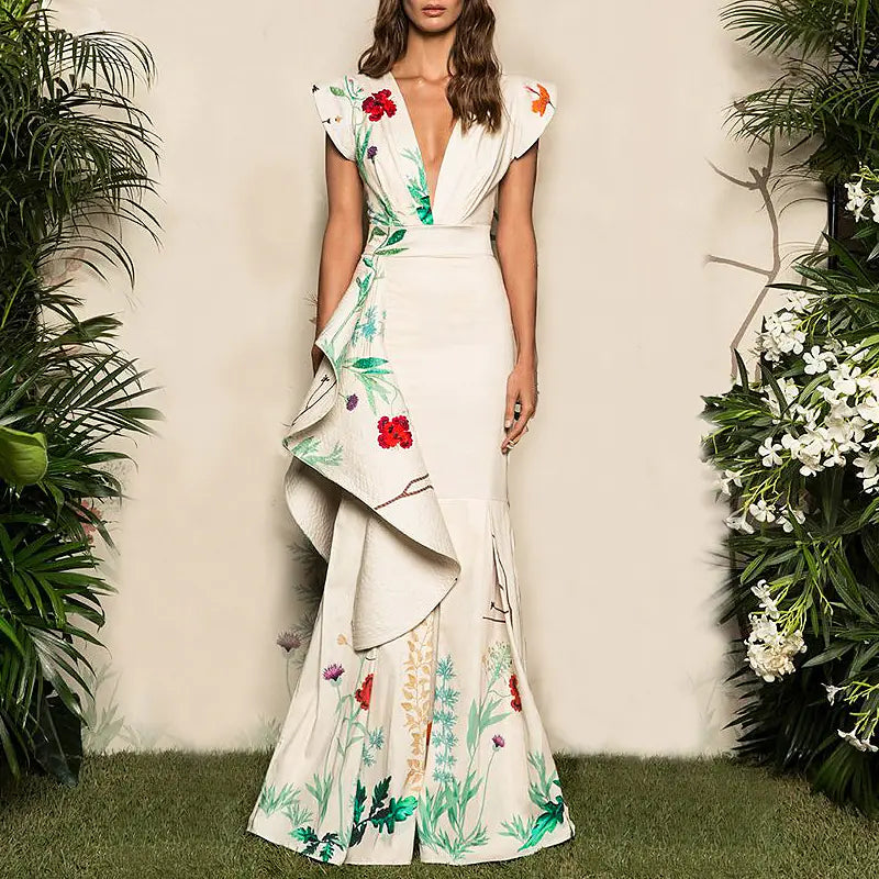 Elegant Mermaid Evening Gown Dress