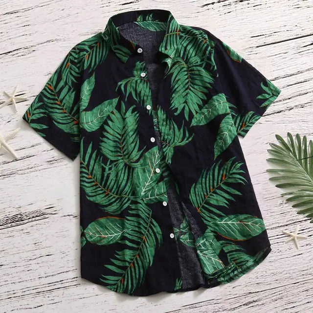 Men's Hawaiian Shirt - Comfortable Casual Beachwear