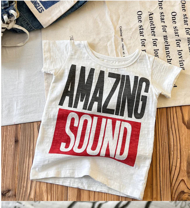 White Letter Print T-Shirt