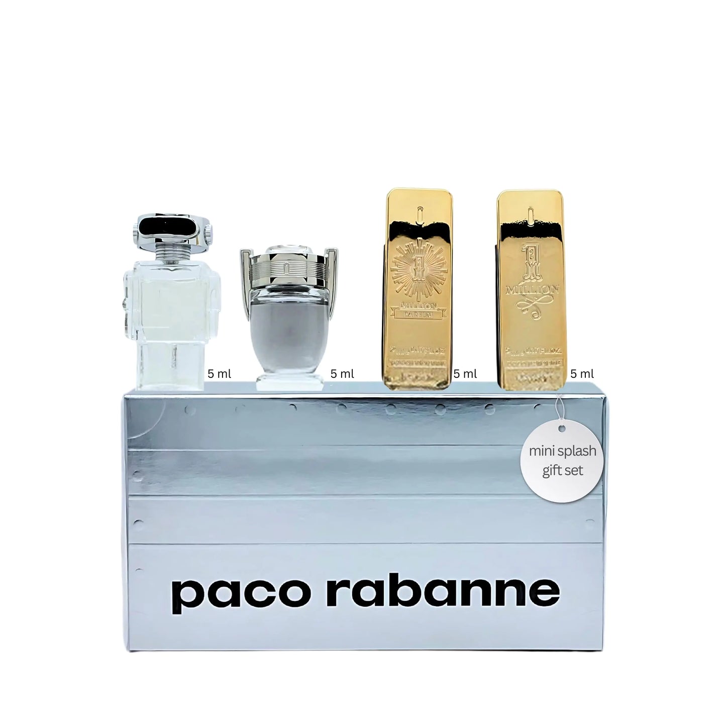Paco Rabanne Perfume for Men Variety 4 Piece Mini Gift Set