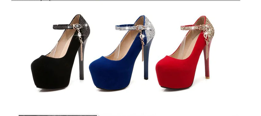 Women's High Heels - Waterproof Stiletto Wedding Shoes