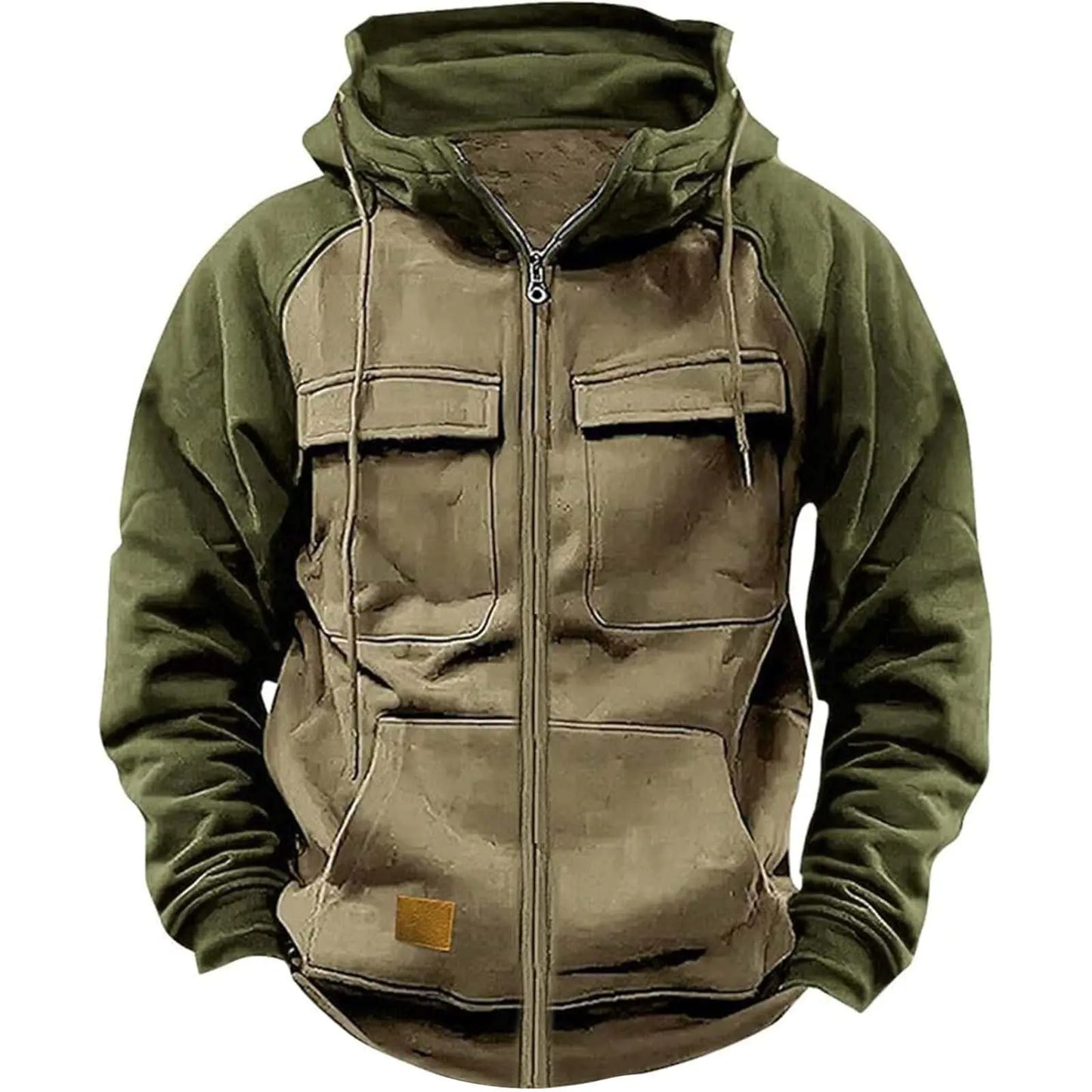 Carhart Hoodies For Men Mens Carhart Hoodie Carhart Rain Defender Hoodie MenS Hoodie Full Zip Up Sweatshirt With Pockets Durable Comfortable Outdoor Jackets Camel Large