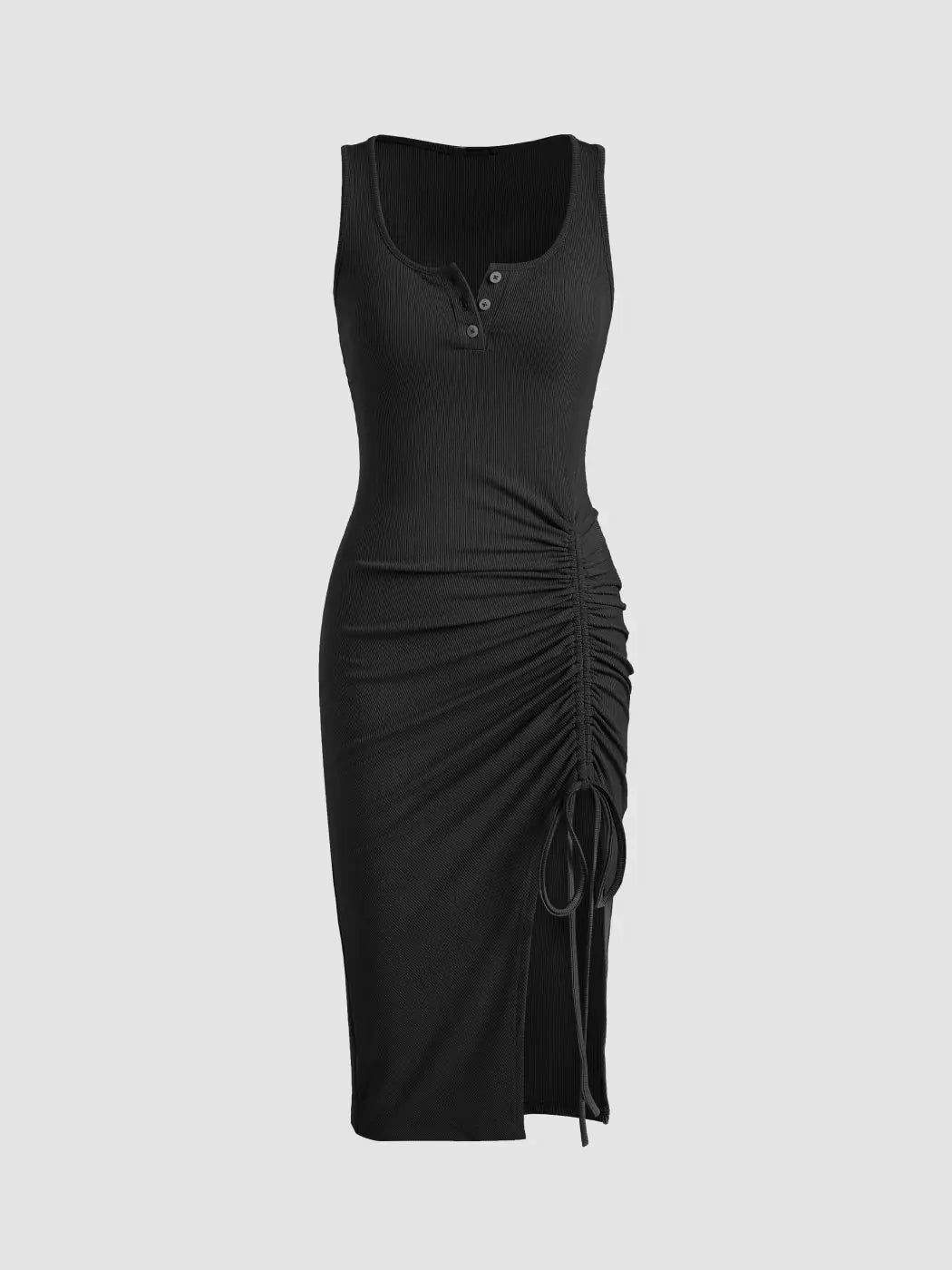 Drawstring Thread Dress Tight Skirt