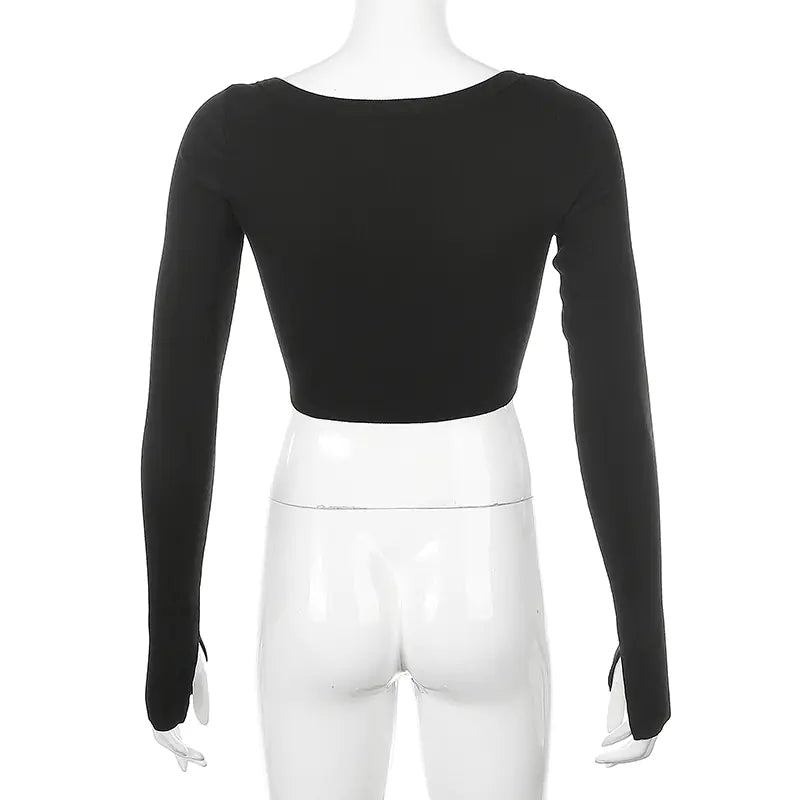 Knit Cardigan Crop Top Shirt and Blouse