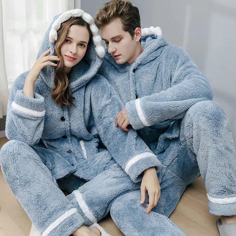 Home Coral Fleece Two-Piece Pajamas Set