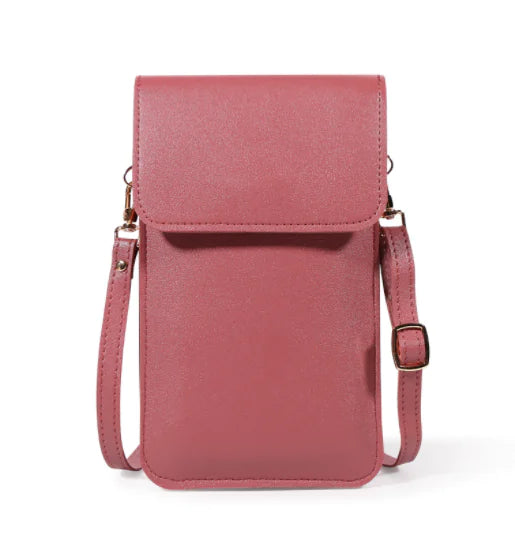 Mini Crossbody Bags for Women - Solid Color Wallet