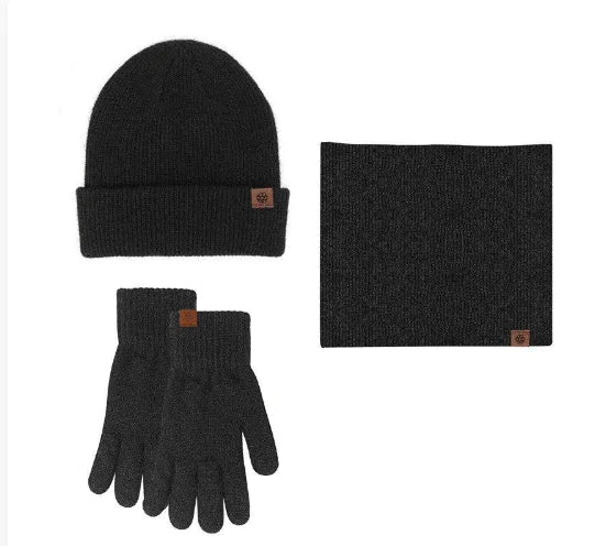 Winter Set - Beanie, Gloves, and Scarf (One Set)
