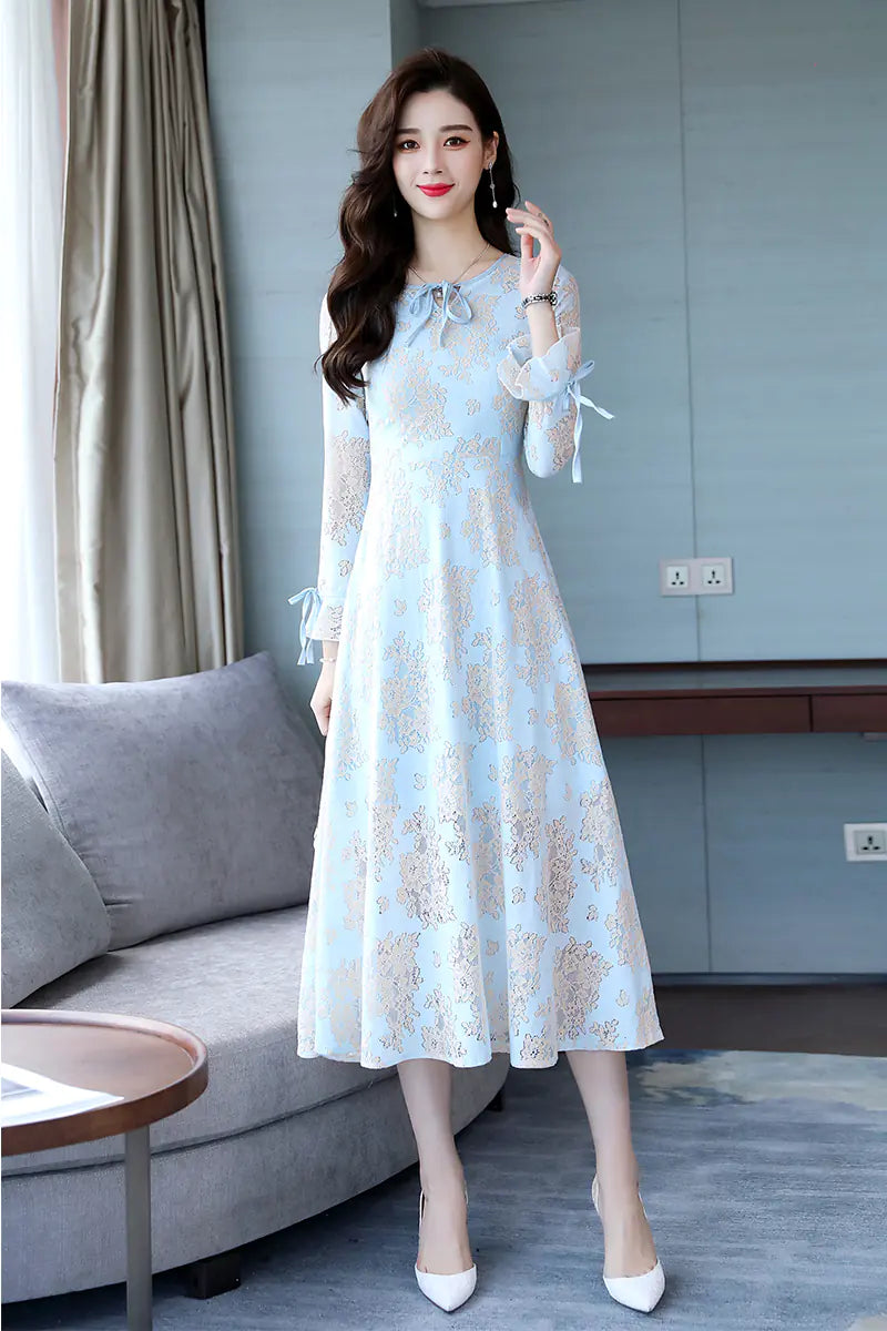 Flowing Stitching Elegant Dress