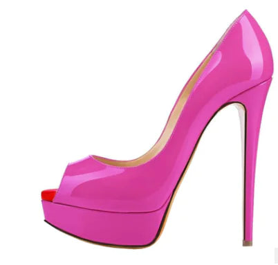 New Summer Autumn Nude Color High Heel Bridal Shoes