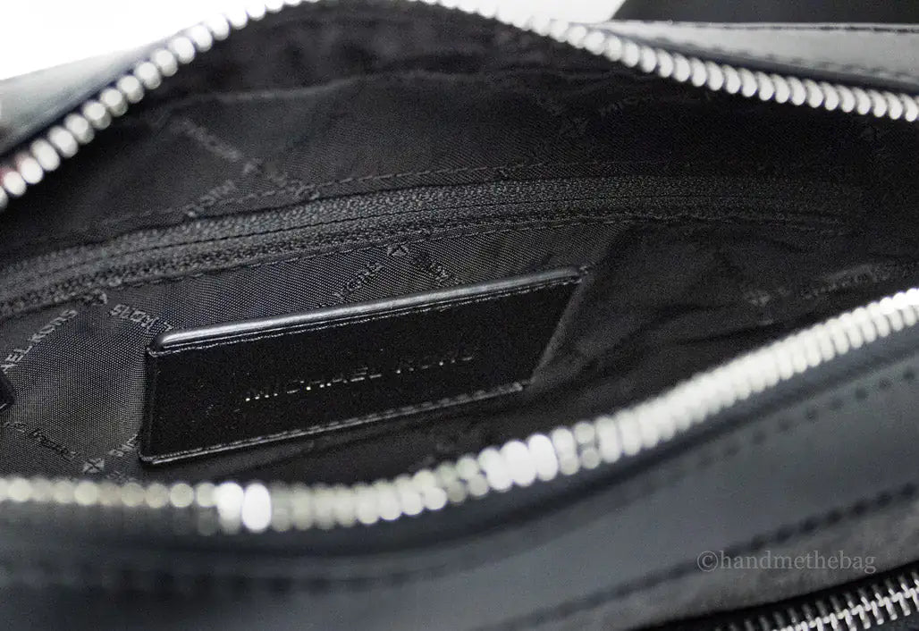 Michael Kors Cooper Small Black Pink Utility Crossbody Bag