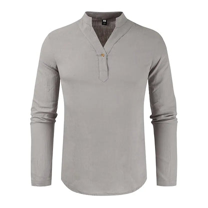 Casual Loose Long-Sleeved Shirt in European Style