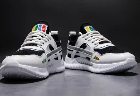 Breathable Casual White Sneakers for Men