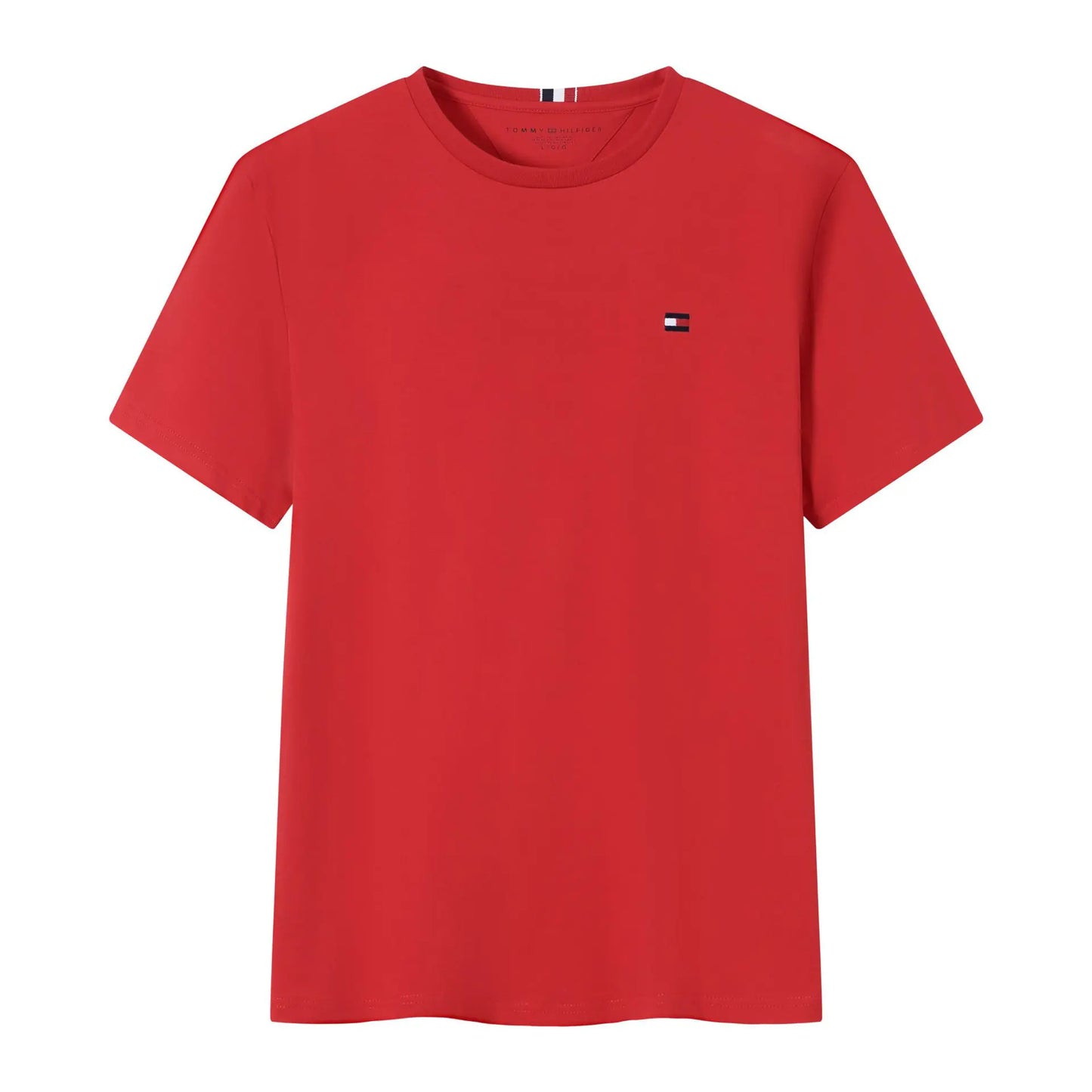 Tommy Men's Summer Short Sleeve T-Shirt - Solid Color