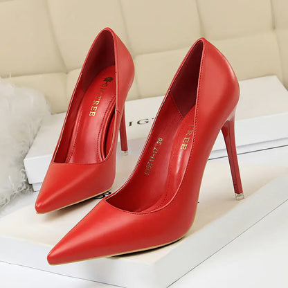 9511-17 Korean Style Slim High Heel Women's Shoes