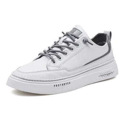 Trendy Men's Leather Sports Shoes for Summer Casual Wear