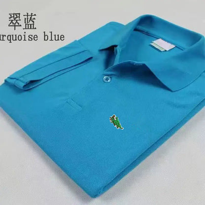 High-End Casual Embroidered Men's Polo Shirt 2024