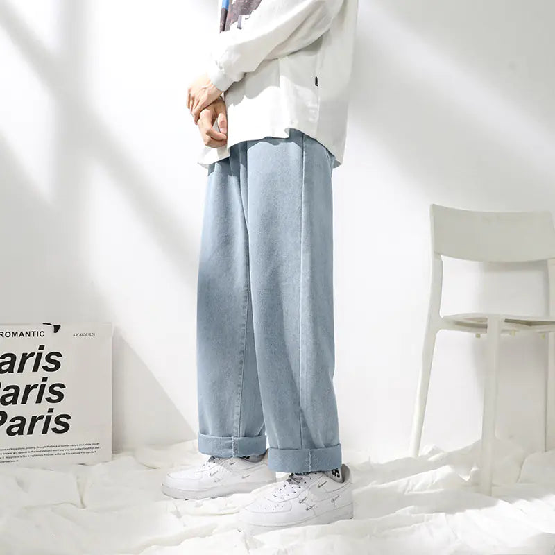 Men's Straight Loose Sports Jeans