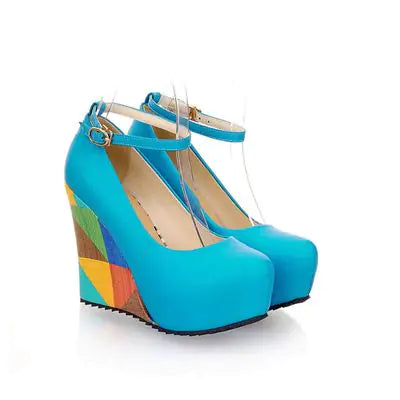 Waterproof Round-Toe High Heels