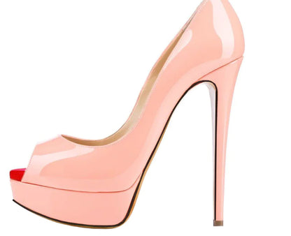 New Summer Autumn Nude Color High Heel Bridal Shoes