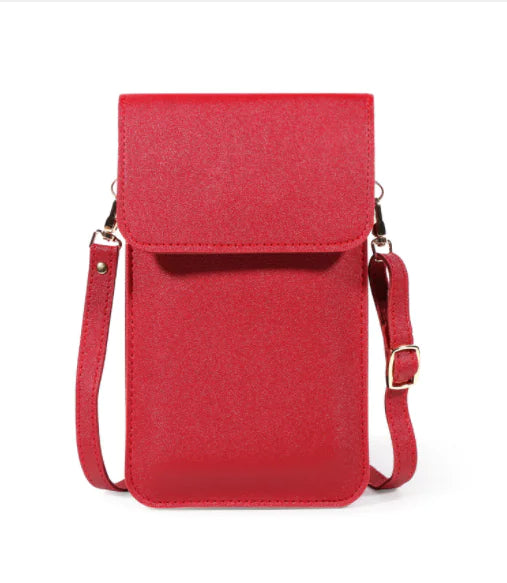 Mini Crossbody Bags for Women - Solid Color Wallet