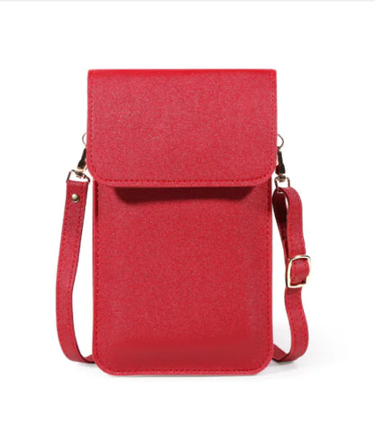 Mini Crossbody Bags for Women - Solid Color Wallet