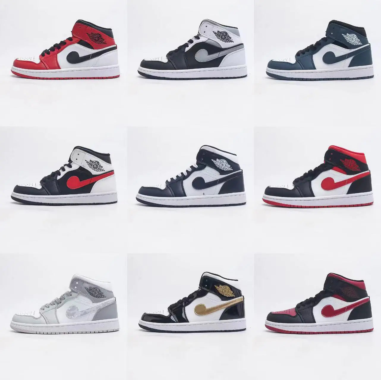 AJ1 MID Basketball Shoes for Men and Women, Durable