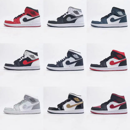 AJ1 MID Basketball Shoes for Men and Women, Durable