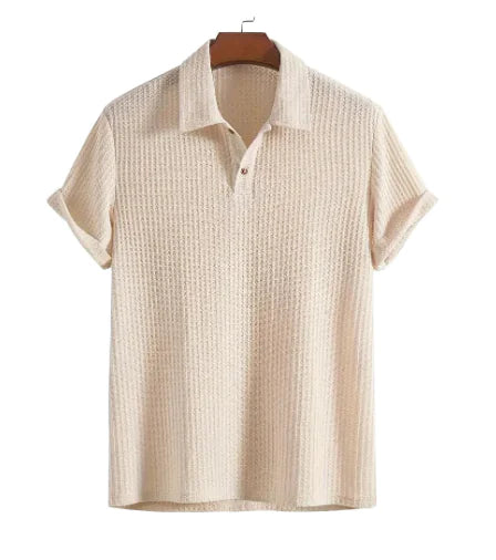 Knitted Waffle Polo