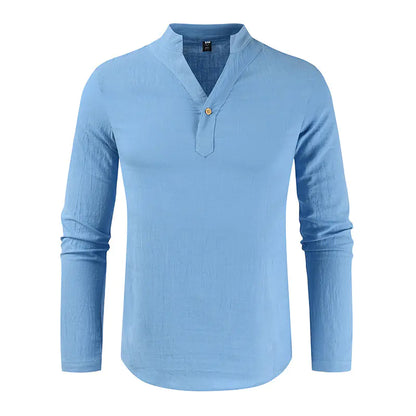 Casual Loose Long-Sleeved Shirt in European Style