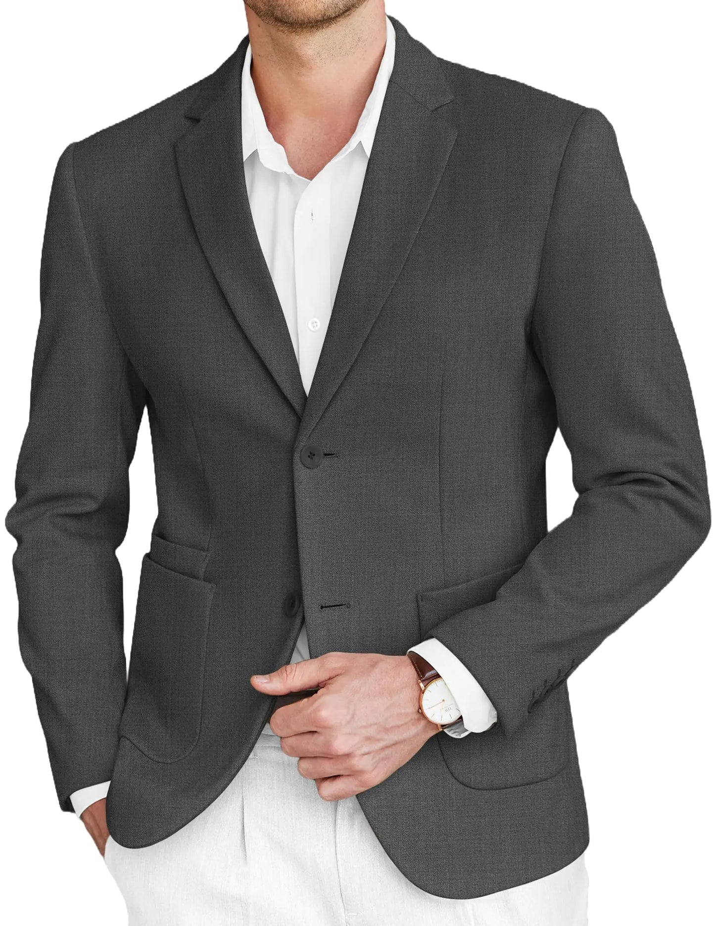 COOFANDY Mens Sports Jackets Business Two Button Coats Suit Jackets Regular Fit Stylish Blazers