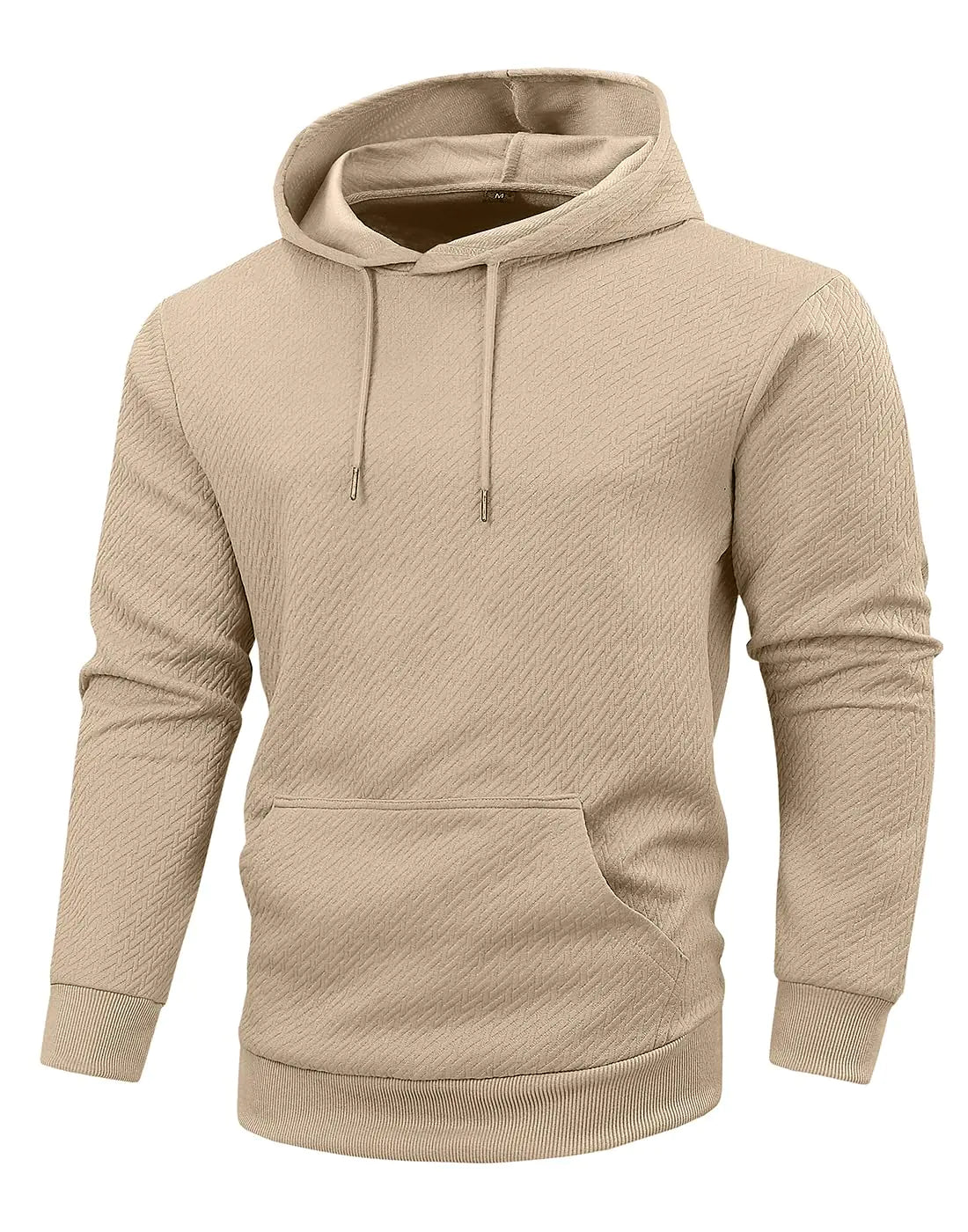 SAVKOOV Mens Loose Fit Hoodies Lightweight Pullover Casual Sweatshirts Khaki