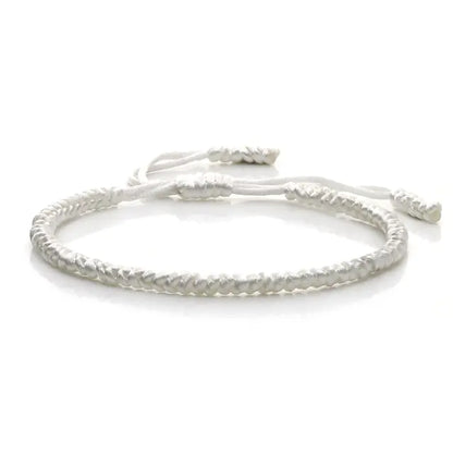 Multi-Color Hand-Woven Lucky Knot Couple Bracelet