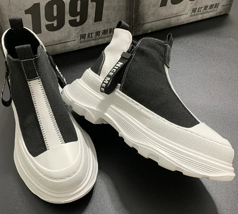 נעלי קז'ואל גבוהות אופנתיות לגברים (סתיו/חורף)