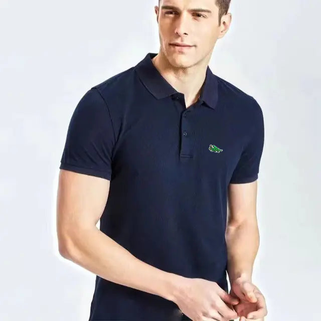 High-End Casual Embroidered Men's Polo Shirt 2024