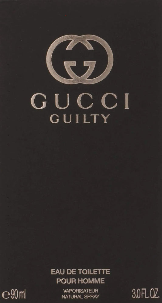 Gucci Guilty by Gucci for Men Eau de Toilette Spray 3 Fl Oz (Pack of 1)