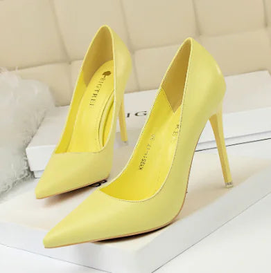 9511-17 Korean Style Slim High Heel Women's Shoes