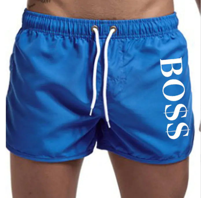 Men's Fashion Beach Shorts - Multi-Color Polyester Shorts