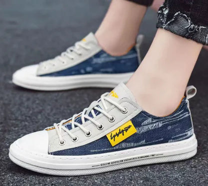 Men's Low-Top Casual Sneakers - Stylish Korean Running Shoes
