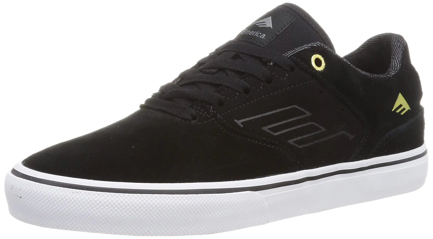 Emerica Mens Skate Shoe Black/Gold/White 6.5