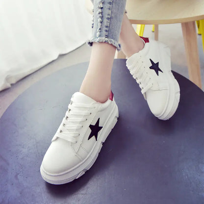 Low Top Flat Shoes, Korean Style, Cross Strap Design