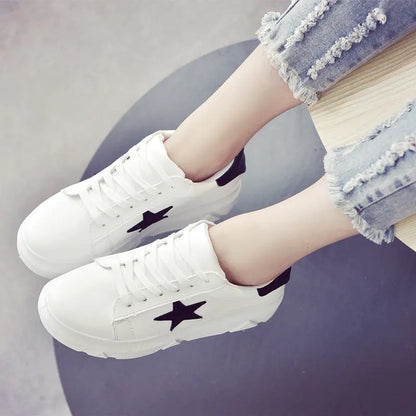 Low Top Flat Shoes, Korean Style, Cross Strap Design