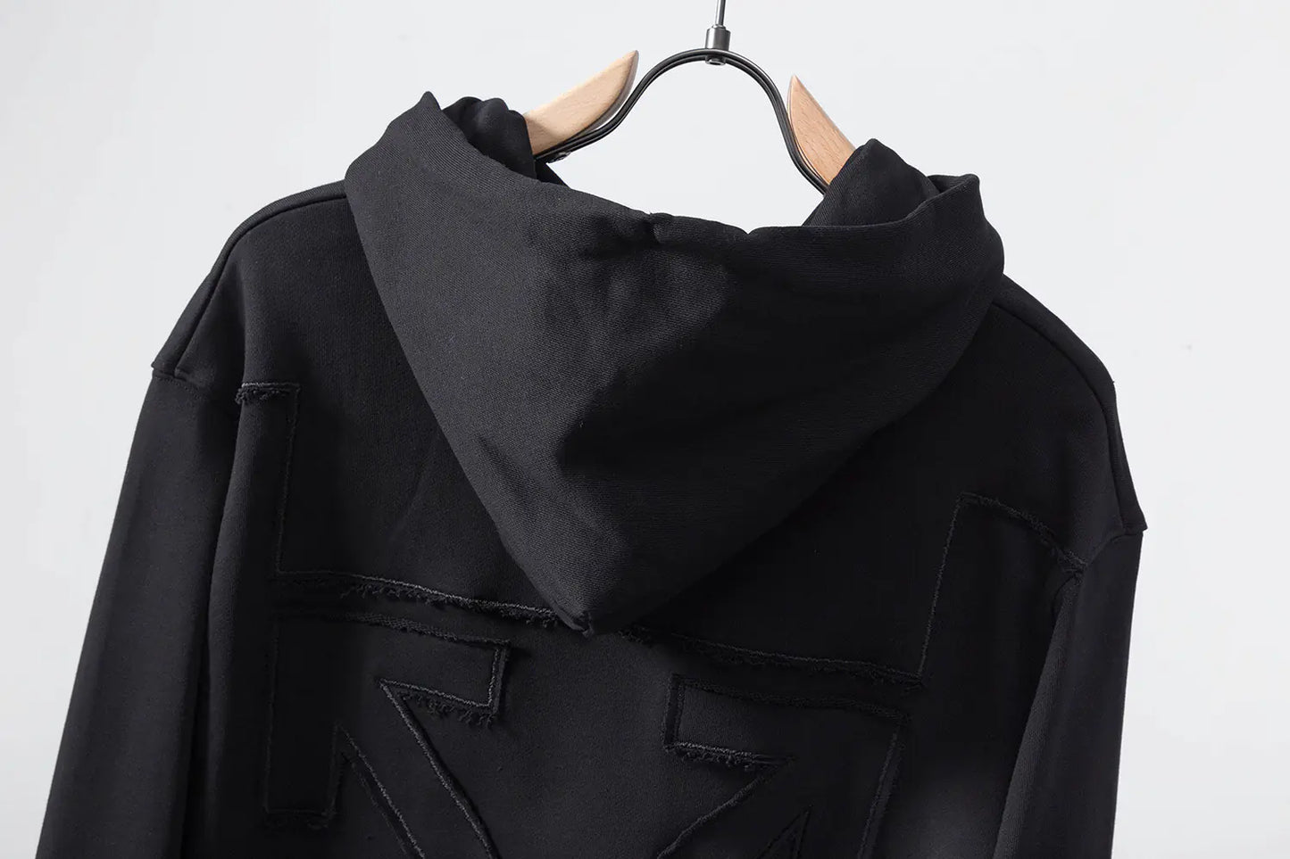 OFF WHITE 3D Embroidered Hoodie for Couples