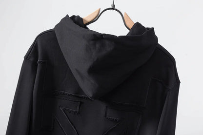 OFF WHITE 3D Embroidered Hoodie for Couples