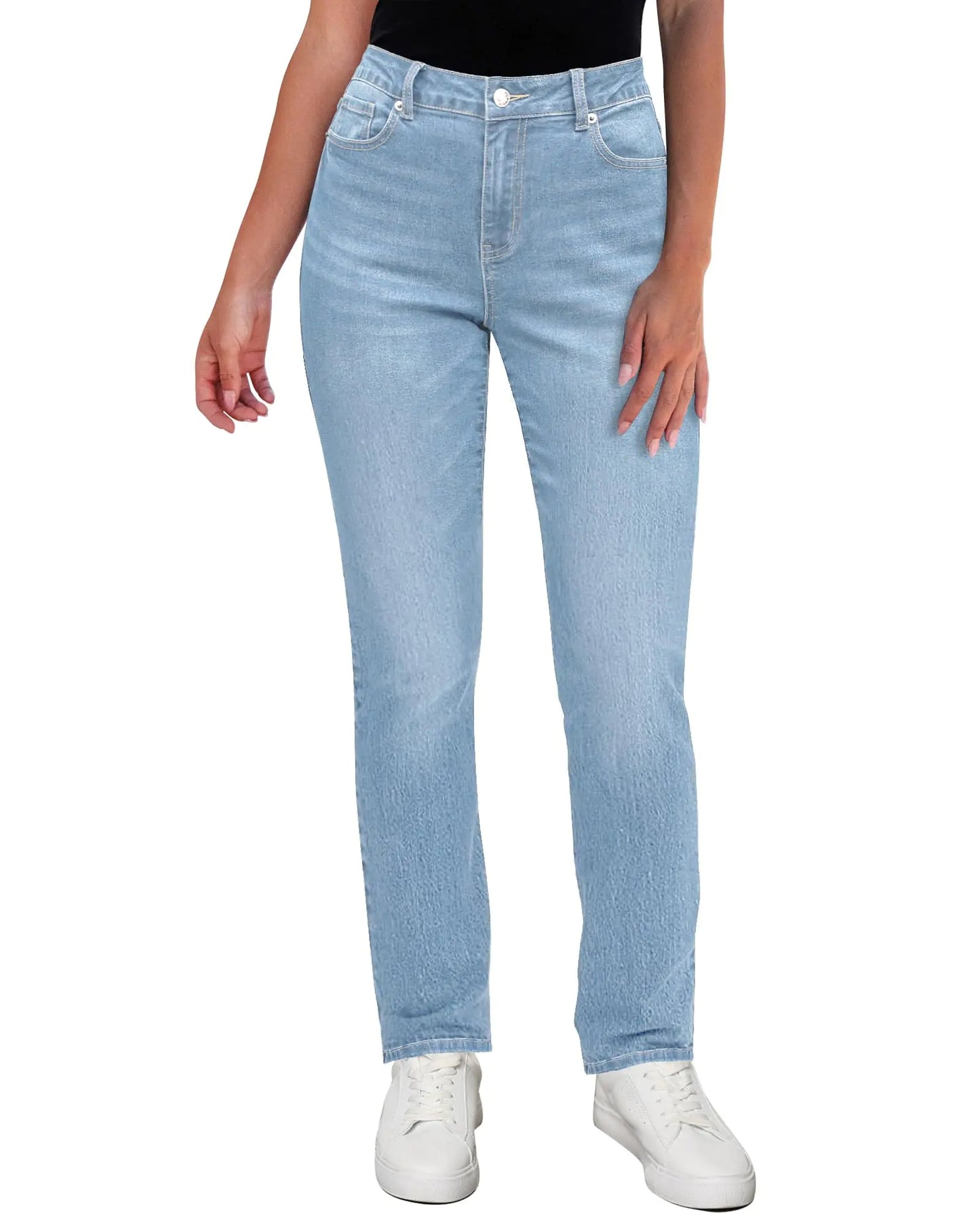 GRAPENT Womens Jeans High Waisted Stretchy Women Blue Jeans Womens Jeans Size 16 Womens Jeans Trendy Denim Pants for Women Womens Jeans Roadknight Blue Size X-Large US Size 16 to Size 18