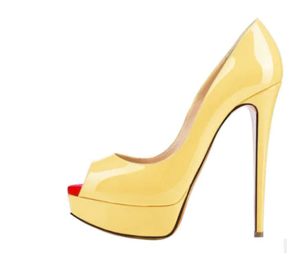 New Summer Autumn Nude Color High Heel Bridal Shoes