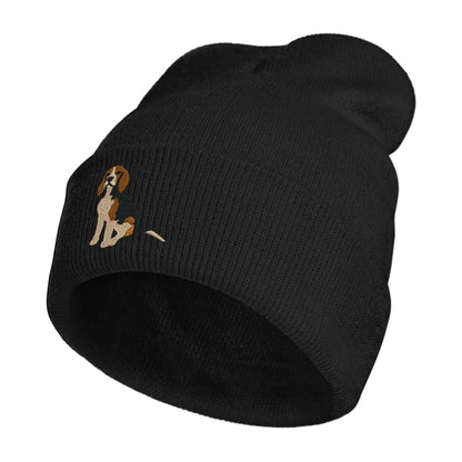 MiAnMiAn Cool Beagle Puppy Embroidery Beanie Knit Hats for Men & Women Embroidery Winter Hats Skull Cap