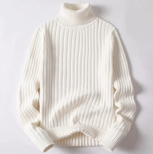 Unisex Striped Turtleneck Sweater